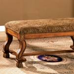 VALE ROYAL BENCH Antique Oak Finish